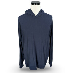 Coastal Crew Cape Cod Deckhand Hoodie Men’s 2XL XXL Blue Gingham Lining Jersey